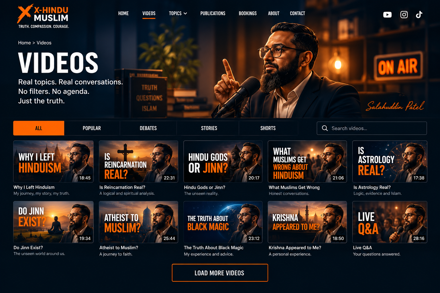 Videos cinematic page